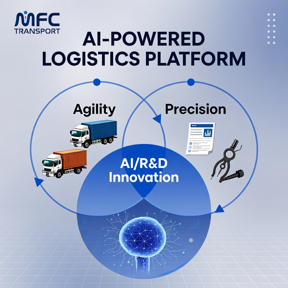 Venn diagram showing Modal Freight platform capabilities